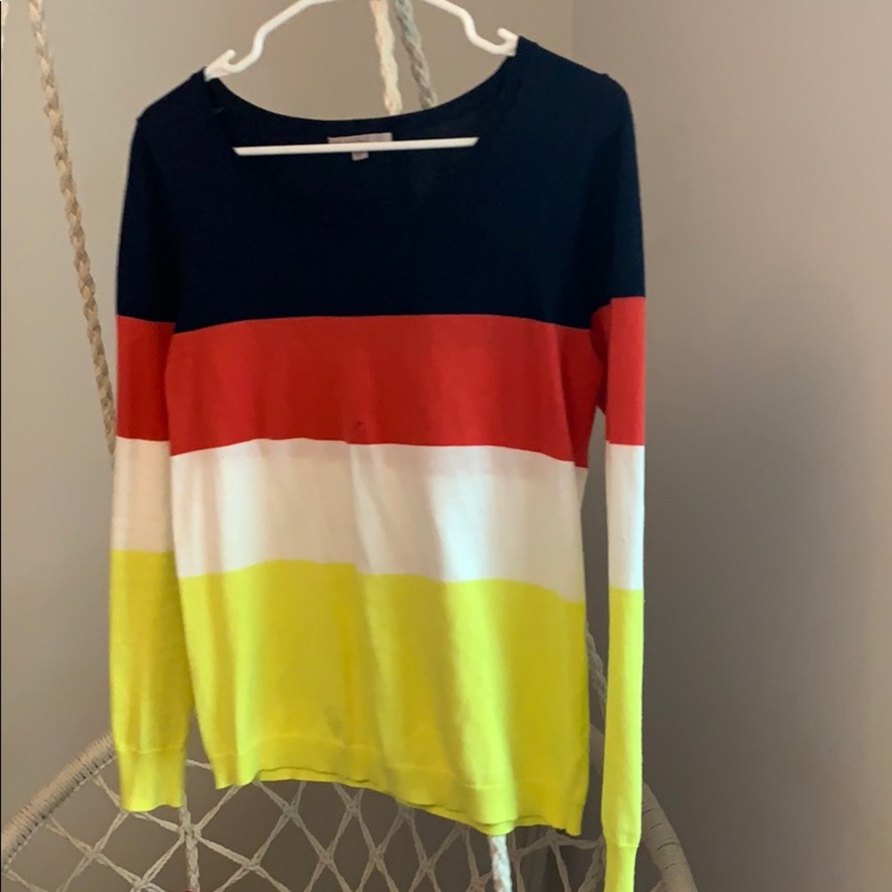 Gap lightweight color block sweater